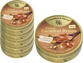 6 Blikjes Caramel met Caramel Drops á 130 gram - Voordeelverpakking Snoepgoed