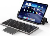 Dux Ducis Draadloos Toetsenbord | Universeel Keyboard | Bluetooth 5.0 | Trackpad | Shortcuts | voor Laptop/Tablet/Telefoons | Compatibel met iOS, iPad OS, Mac OS, Windows, Android, Chrome OS | Zwart