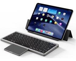 Dux Ducis Draadloos Toetsenbord | Universeel Keyboard | Bluetooth 5.0 | Trackpad | Shortcuts | voor Laptop/Tablet/Telefoons | Compatibel met iOS, iPad OS, Mac OS, Windows, Android, Chrome OS | Zwart