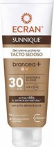 Gel Crème solaire Ecran Sunnique Broncea+ Crème SPF 30 (250 ml)