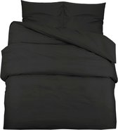 vidaXL Housse de couette légère 260 x 220 cm Microfibre Noir