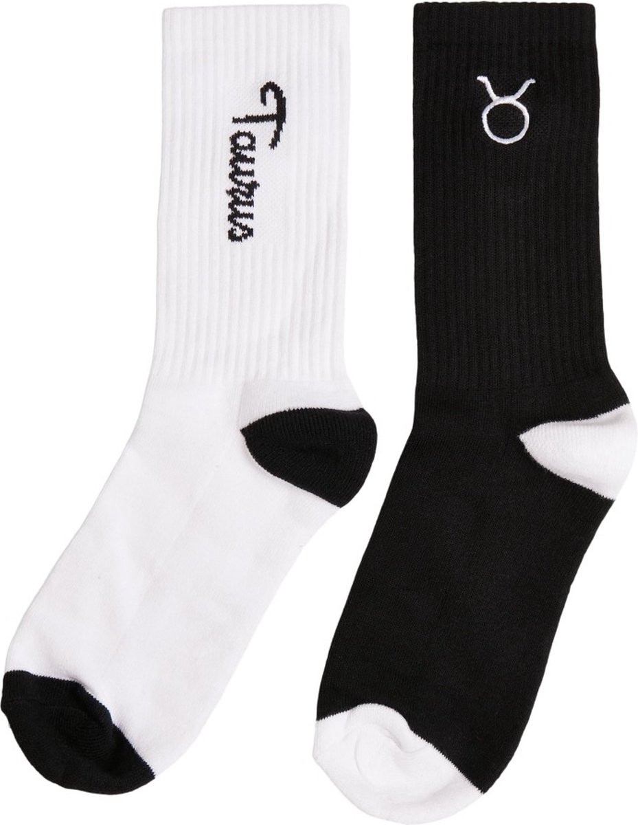 Mister Tee Taurus Zodiac 2-Pack Sokken 35/38 Zwart