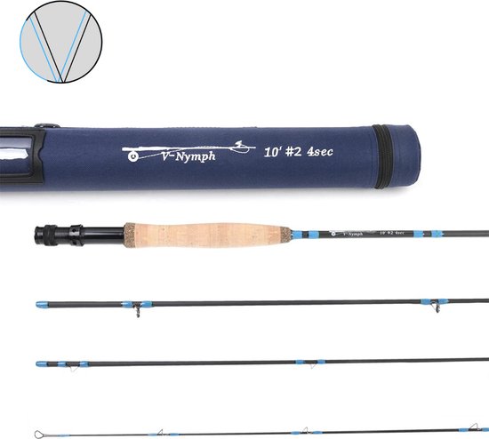 JTRHD Vishengel tas 1,25 m hengeltas visuitrusting tas met beugel waterdichte hengeltas voor visser (kleur: blauw, maat: 125x16x13cm