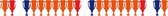 Folat - Slinger Worldcup Rood-Wit-Blauw Oranje - 6 meter - EK voetbal 2024 - EK voetbal versiering - Europees kampioenschap voetbal