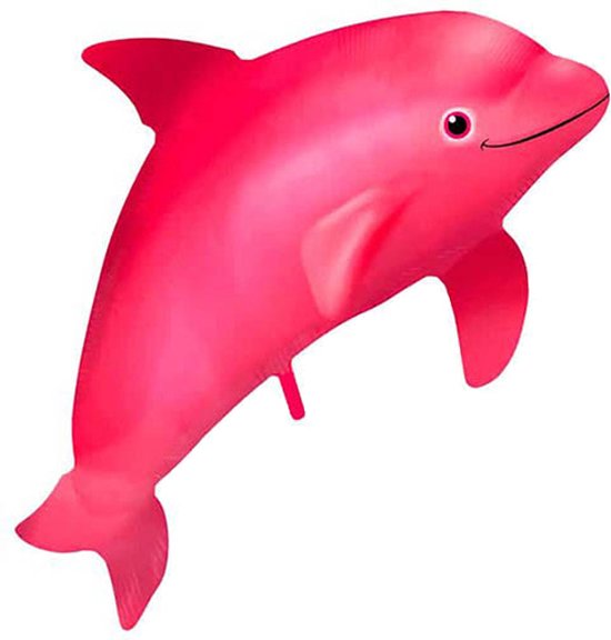 Folat - Folieballon XL Dolfijn Roze 99 cm