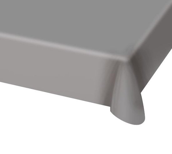 Zilverkleurig Tafelkleed - 130x180cm - Folat Party Products