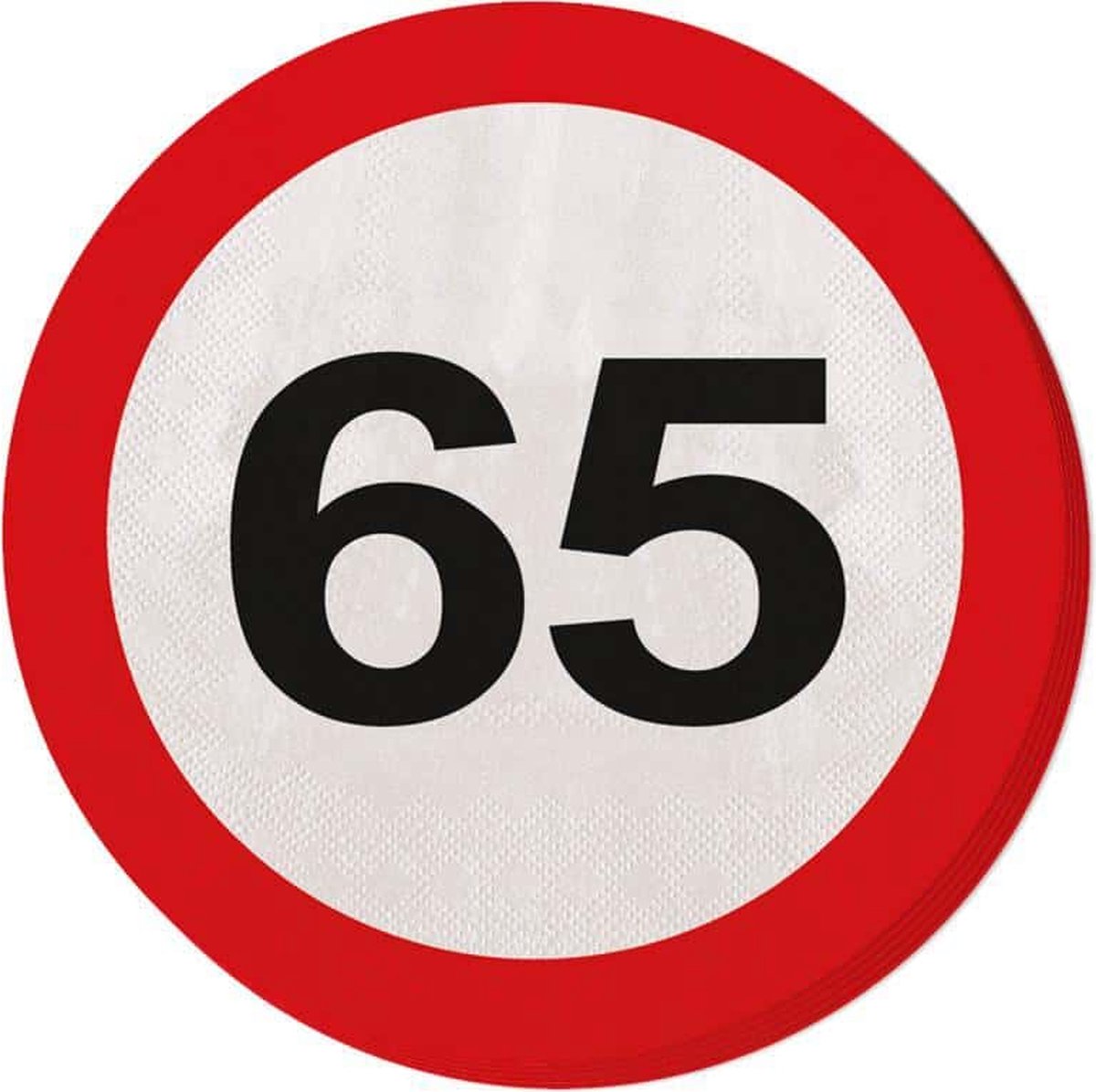 Folat - Servetten Verkeersbord 65 (20 stuks)