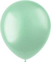 Folat - ballonnen Radiant Minty Green Metallic 33 cm - 100 stuks