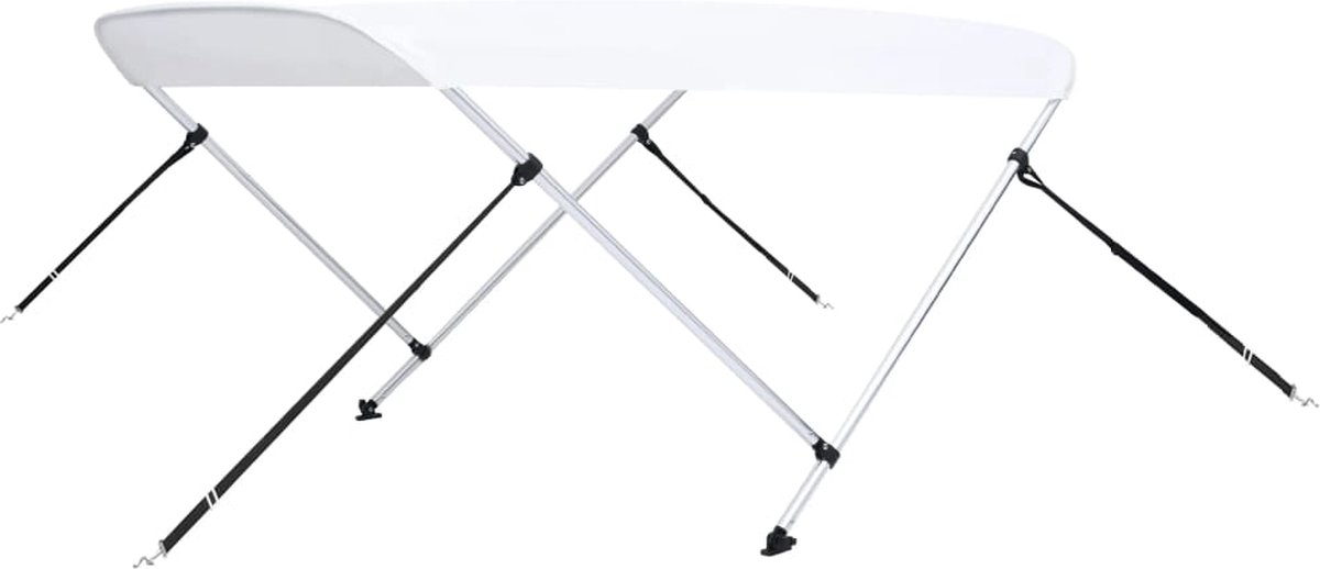 vidaXL - Biminitop - 2-boogs - 180x150x110 - cm - wit