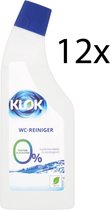 Klok Ecologische WC reiniger en ontkalker - 750ml - Doos 12stuks
