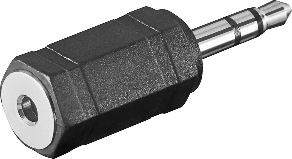 Goobay 11898 adapter 3.5 mm 2,5 mm Zwart