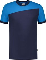 Tricorp T-shirt Bicolor Naden 102006 Ink / Turquoise - Maat XXL