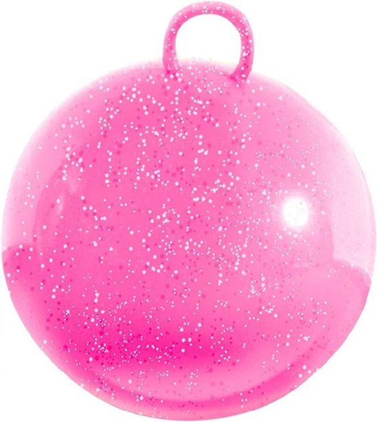 Summer Play Skippybal - glitter roze - 70 cm - buitenspeelgoed voor kinderen
