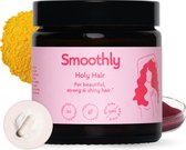 Smoothly Holy Hair Vegan Haarverzorging met o.a. Selenium, Foliumzuur en Biotine - Voor natuurlijk sterk en glanzend haaar - Ondersteunt het volume en de kwaliteit van haar!