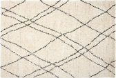 Berber Vloerkleed Hoogpolig Wit/Beige/Zwart - Allure - Interieur05 - Polypropyleen - 120 x 170 cm - (S)