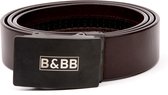 Black & Brown Belts/ 125 CM / Squared 2.0 - Coffee Brown Belt /Automatische riem/ Automatische gesp/Leren riem/ Echt leer/ Heren riem zwart/ Dames riem zwart/ Broeksriem / Riemen / Riem /Riem heren /
