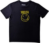 Nirvana Shirt – Smiley Logo with Back Print maat maat 3XL
