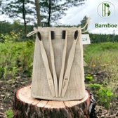 Club Bamboe 2x Bamboe Tandenborstels met Bamboe Houtskool