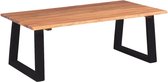 vidaXL Table basse bois d'acacia massif 110x60x40 cm