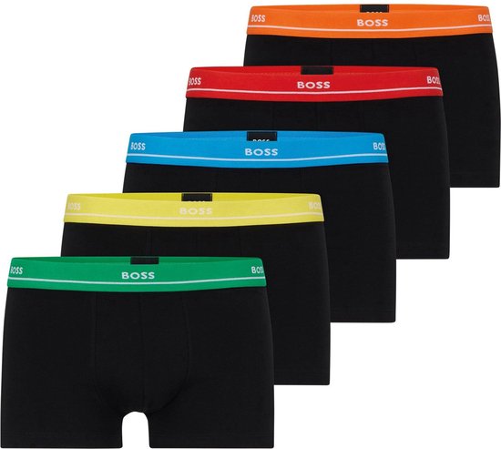 HUGO BOSS Essential trunks (5-pack) - heren boxers kort - zwart - Maat: