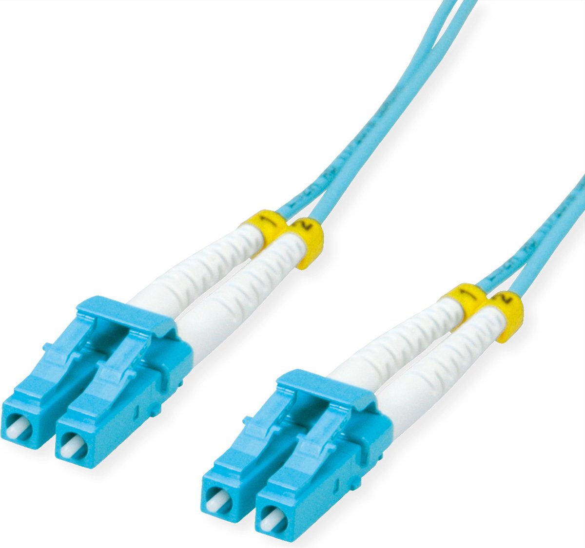 VALUE glasvezelkabel 50/125µm OM3, LC/LC, Low-Loss connector, turkoois, 2 m