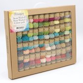 Scheepjes Stone Washed & River Washed Nuancier laines de couleurs - 58 couleurs x 10 grammes (mini pelotes)