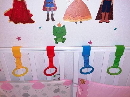 JoyPlus 6 stuks ringen voor babybedden, bevestigingsringen voor baby's