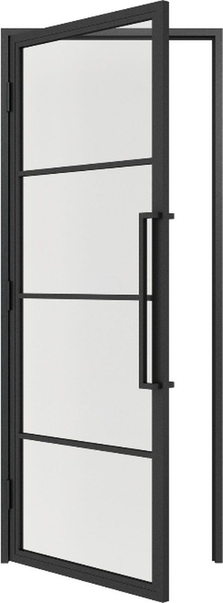 Scharnierdeur Inclusief kozijn 4 Vlaks 2315-930mm - Helder glas -Linksdraaiend