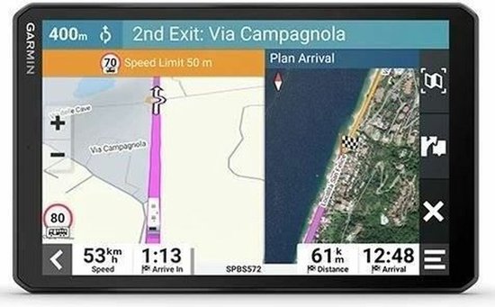 Garmin Camper 895 - Navigatiesysteem Camper - Live Traffic updates - Spraakbesturing - Ingebouwde WIFI - 8 inch scherm