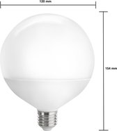 Aigostar - LED lamp - XL G120 E27 - 20W - 4000K helder wit licht
