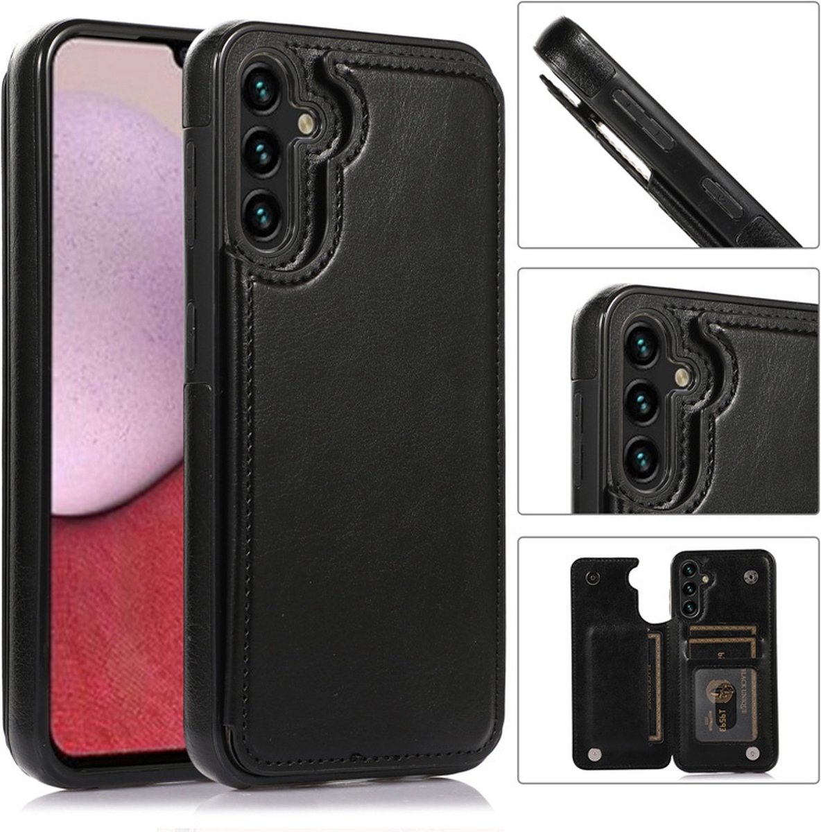 ShieldCase wallet case – geschikt voor Samsung Galaxy A54 5G – zwart