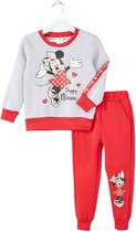 Disney Minnie Mouse set / Joggingpak - Trainingspak - Huispak - Grijs - Maat 122/128 (8 jaar)