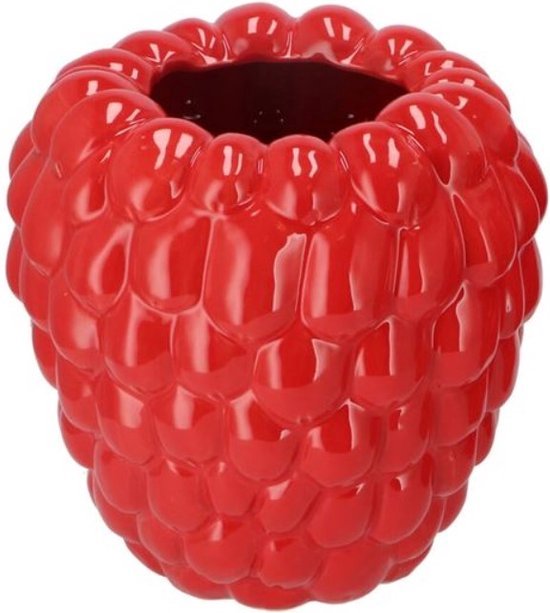 Raspberry vase red 24x24cm - vaas rood