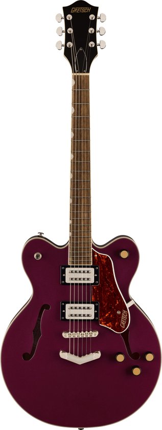 Foto: Gretsch g2622 streamliner cb dc burnt orchid semi akoestische gitaar