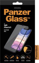 PanzerGlass - Screenprotector geschikt voor Apple iPhone XR Glazen | PanzerGlass Edge to Edge Screenprotector - Case Friendly - Zwart