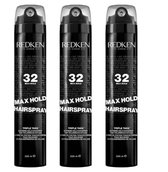 Redken - Triple Take 32 - Haarspray - Max Hold Hairspray - 3x 300 ml