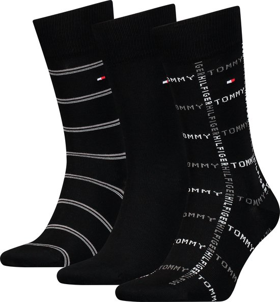 Tommy Hilfiger Coffret cadeau de chaussettes pour hommes Lot de 3 Tailles 39 42 bol