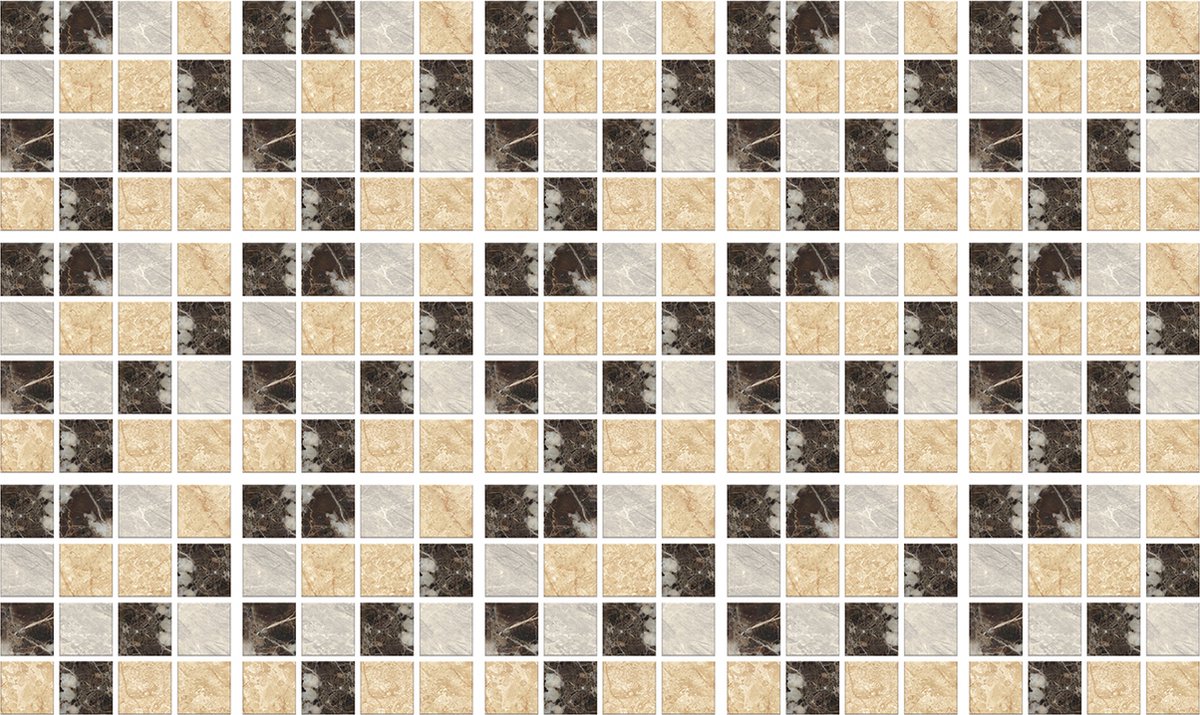 Plaktegels - Zelfklevende Tegels - 15x15 cm - Ulticool - Mozaiek Wand Bruin Beige Geel - 15 stuks - Decoratie Sticker Tegels - Plakfolie Tegelstickers - Sticktiles Muurstickers Woonkamer - Badkamer - Keuken