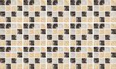 Ulticool Decoratie Sticker Tegels - Mozaiek Wand Bruin Beige Geel - 15x15 cm - 15 stuks Plakfolie Tegelstickers - Plaktegels Zelfklevend - Sticktiles - Badkamer - Keuken