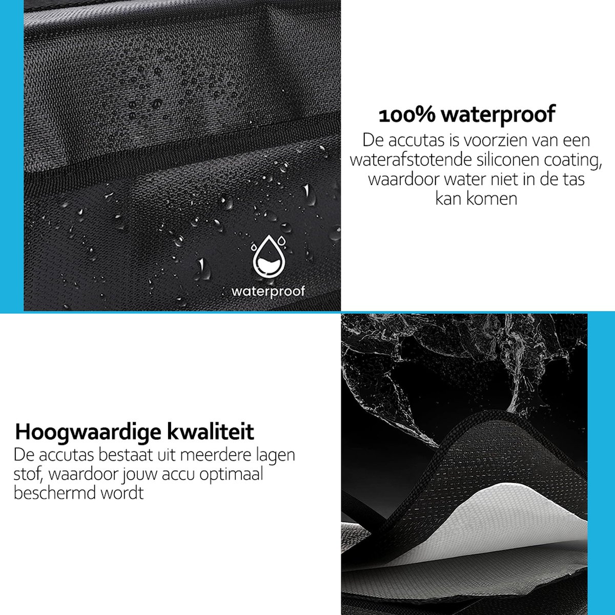 Deluqse Accutas E-bike – Waterafstotend – Met Draagriem – Zwart – foto 5