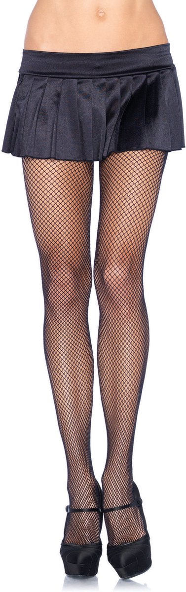 Leg Avenue Spandex Fishnet Pantyhose ["Zwart"]