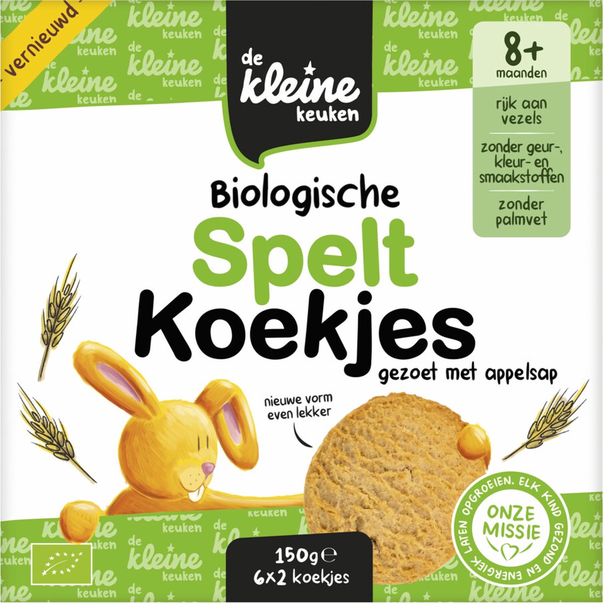 Goedkoopste de Kleine Keuken Bio Speltkoekjes 150 gr