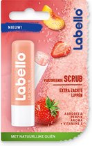 6x Labello Lipscrub Strawberry / Peach 5.5 gr