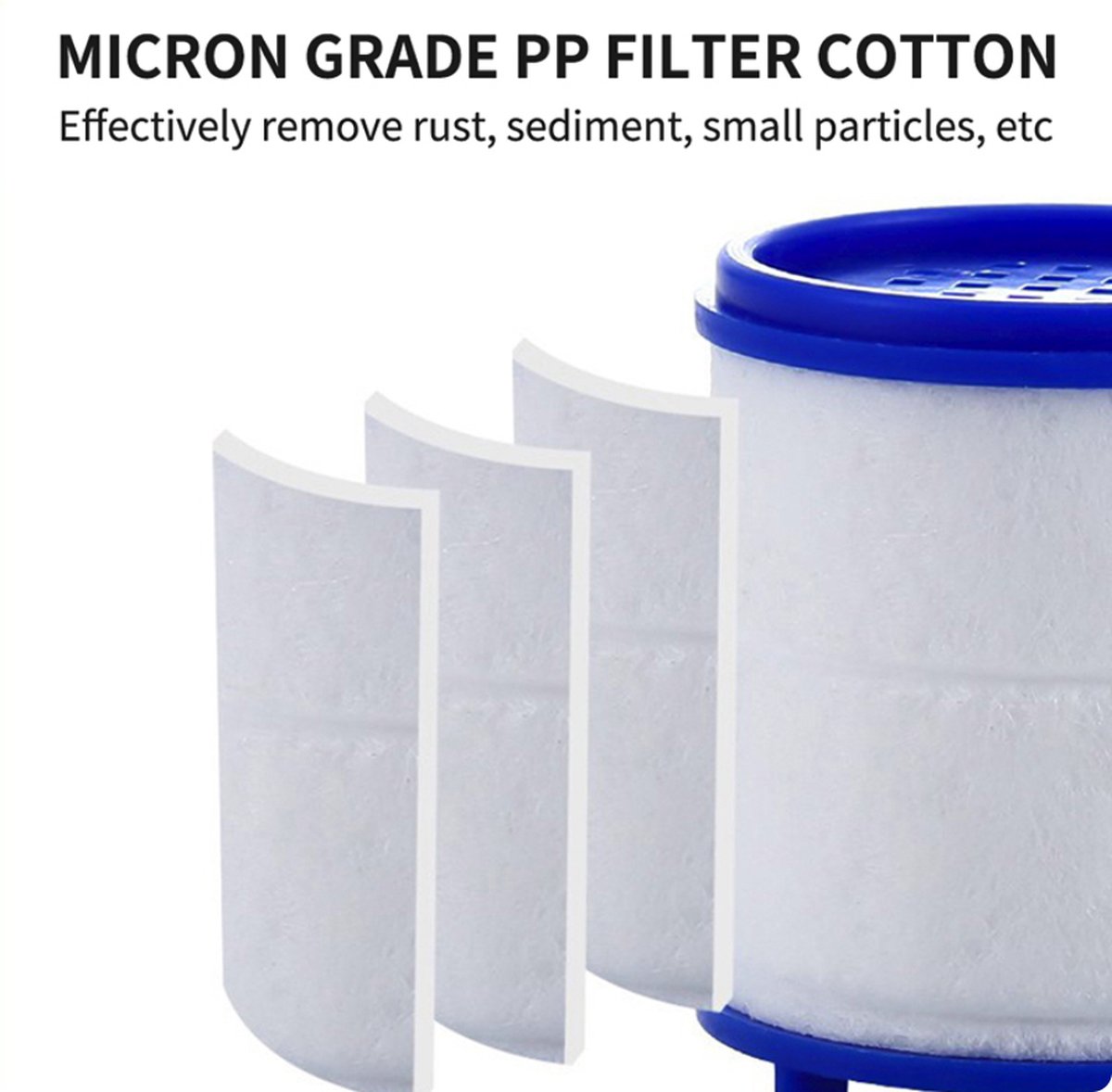 Kraanfilter Filterelement Kraan Waterzuiveraar Filter Douche Verwijderen Chloor Zwaar Metaal Gefilterd - ’merkloos’