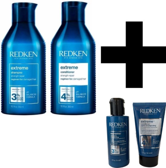 Redken Extreme Shampoo & Conditioner + Reisset voordeelverpakking