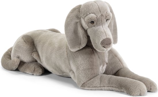 Trudi - Classic Hond Weimaraner Wolfgang (XL-22018) - Pluche knuffel - Ca. 27 cm (Maat M) - Geschikt voor jongens en meisjes - Grijs - Trudi