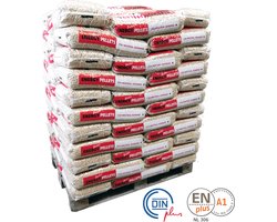 Energy | Wit | ENplus/A1 | 1 zk | 15kg | Houtkorrels | Dennenhout | Extreem weinig as na verbranding | Duurzaam geproduceerd