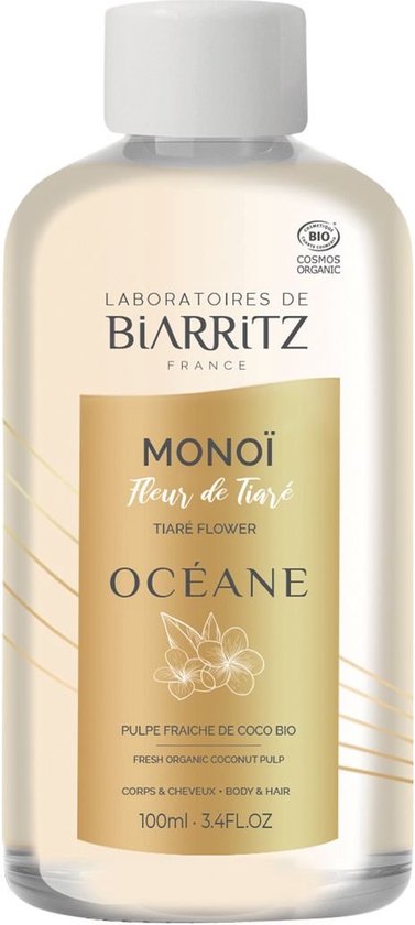 Huile de Monoi-Coco bio corps et cheveux : Laboratoires de Biarritz