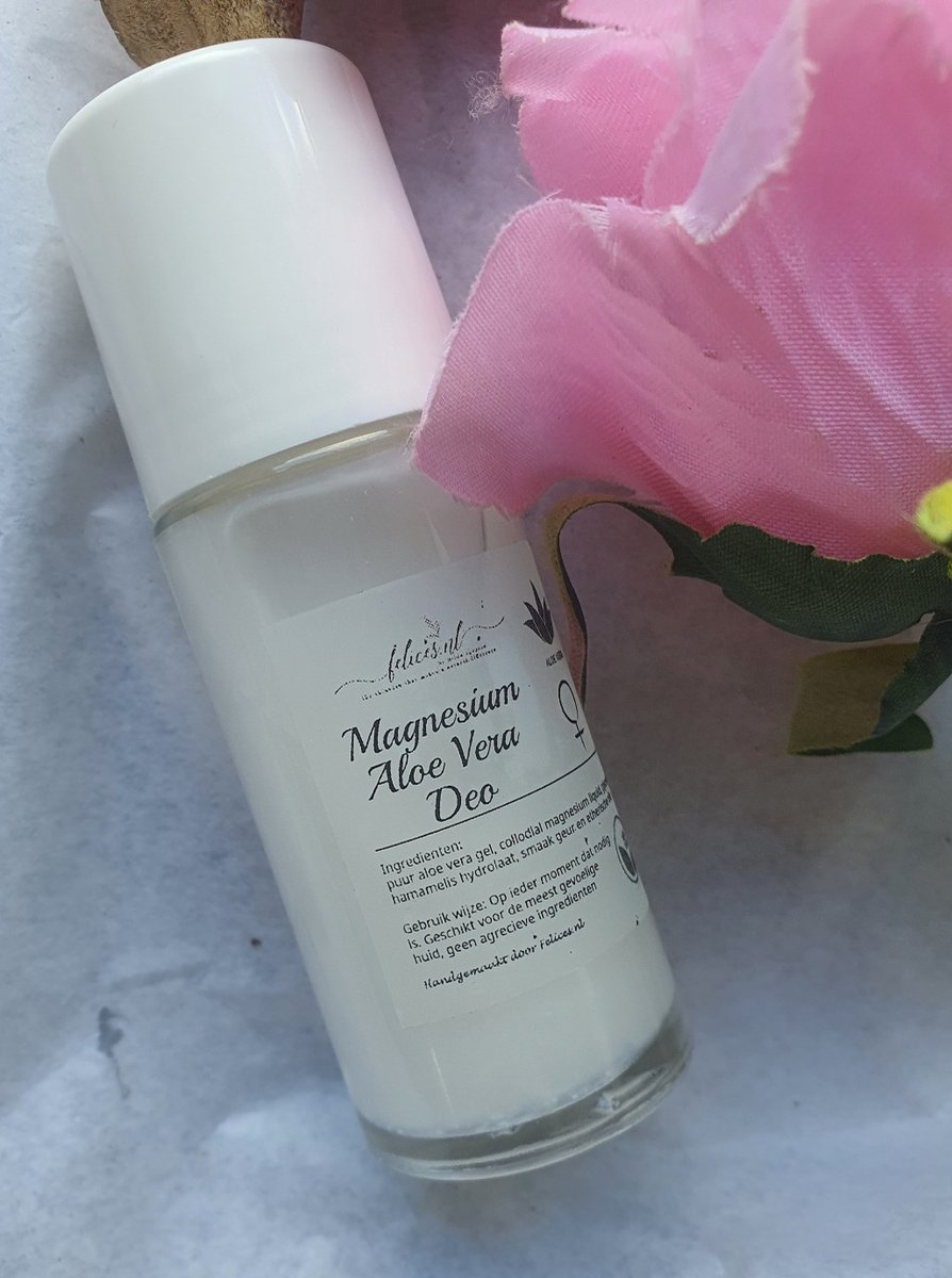 Goedkoopste Natuurlijke Magnesium en Aloe Vera deodorant roll on - SWEET geur - meest gevoelige huid - doeltreffend 50ml