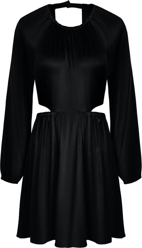 Zwart jurkje - Maat L - Open rug - Sierstrik - Damesdingetjes